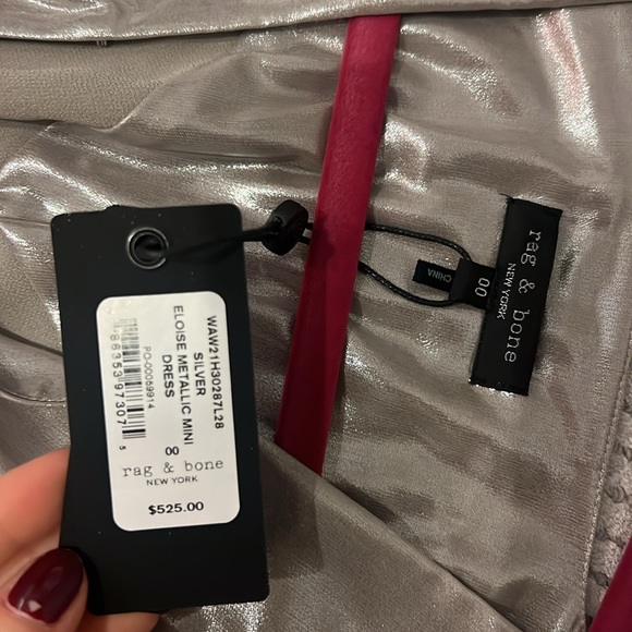 NWT Rag and Bone Eloise Silver Dress - Picture 5 of 7